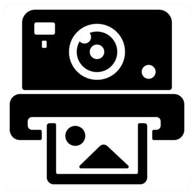picture icon concept in black color