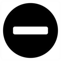 remove and delete icon concept in black color vector