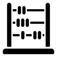 Abacus icon concept in black color vector