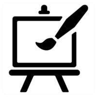 Drawing icon concept in black color vector