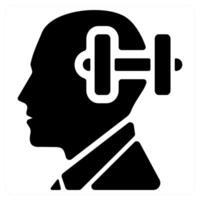 Memory icon concept in black color vector