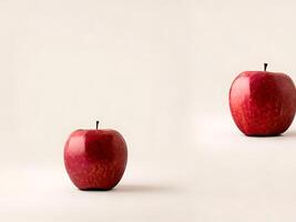 Apple Fruit Isolated with Clipping Path on White Background photo