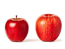 Red Apple for Clean Eating on White Background photo