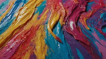 Abstract bright background created by strokes of an artistic bone in vibrant, saturated colors. The creative chaos photo