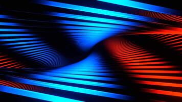 Blue and Red Orange Abstract Moving Lines Background VJ Loop in 4K video