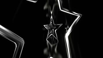 White Stars Neon Strobe Area Background VJ Loop in 4K video