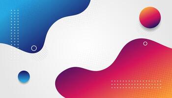 Abstract background with colorful shapes and dots vector