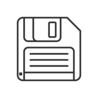 Floppy disk icon design line vector