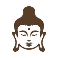 Head Buddha icon image design vector