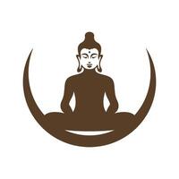Buddha icon image design template vector