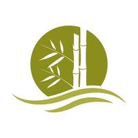 Bamboos logo icon flat design vector