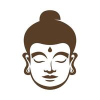Head Buddha icon image vector