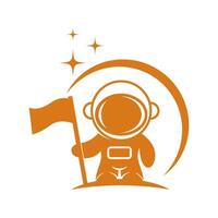 Astronaut icon logo design image vector