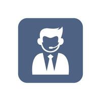 Help and support icon template vector