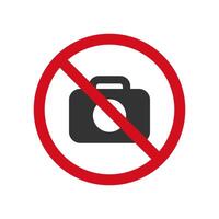 Taking photos is prohibited icon design vector