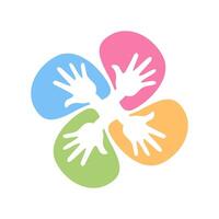 Hands Help and support icon vector