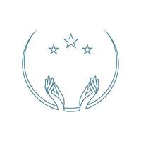 Hand Help and support icon design vector