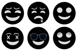 Expressive Emoji Face Icons for Creators vector