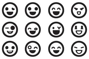 Creative Emoji Icons for Web and App Design vector