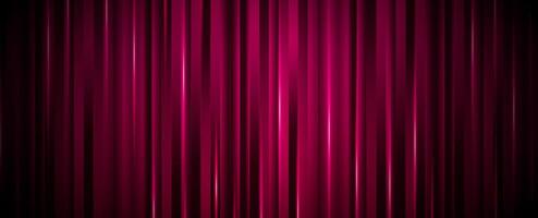 Pink red stage curtain with abstract gradient background with theater scene design vector
