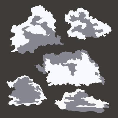 Clouds realistic nature sky