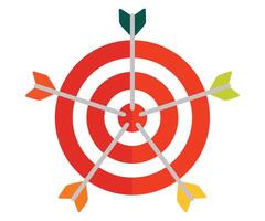 target with arrow vector