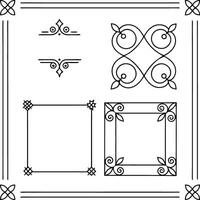 Clean Frame and Divider Borders for Creatives vector
