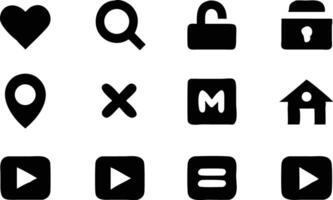 Essential Icons and UI Elements for Modern Interfaces vector