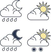 Minimal Cloud Icon Collection for Designers vector