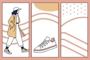 Customizable Templates for Social Media Graphics vector