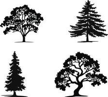 Clean Tree Graphic for Digital Projects vector