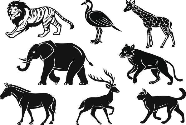Wildlife Animal Icon Pack for Digital Projects