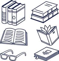 Modern Book Icon Pack for Digital Platforms vector