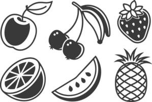 Fresh Fruits Icon Design vector