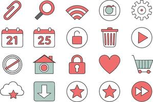Minimal UIUX Components for Web and App Design vector