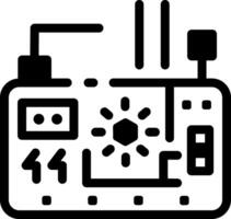A glyph style icon of arduino board vector