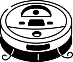 Sketchy style icon showing a vacuum cleaner vector