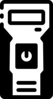 A glyph style icon depicting desktop case vector