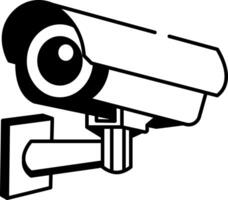Sketchy style icon showing a cctv security camera vector