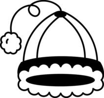 A hand drawn style icon of winter beanie vector