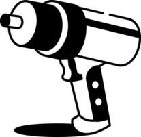A doodle style icon of an impact wrench vector