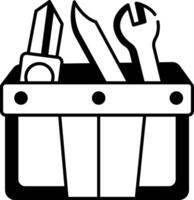 A doodle style icon of construction toolkit vector