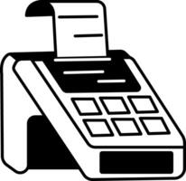 A hand drawn style illustration showing pos vector