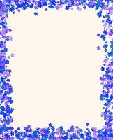 Delicate Floral Frame for Invitations and Greeting vector