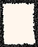 3D Cube Frame with monochrome Colors vector