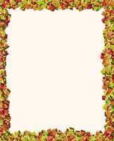 3D Cube Frame with Autumnal Colors vector