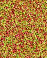 Abstract composition of colorful 3D cubes in a mosaic pattern. vector