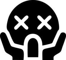 A graphic depiction of a deceased or failing project. vector