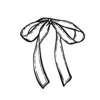 ribbon bow isolated graphic perfect for packaging design, gift wrapping, romantic cards, invitations and cosmetic branding. vector