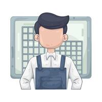 Illustration of Architect vector